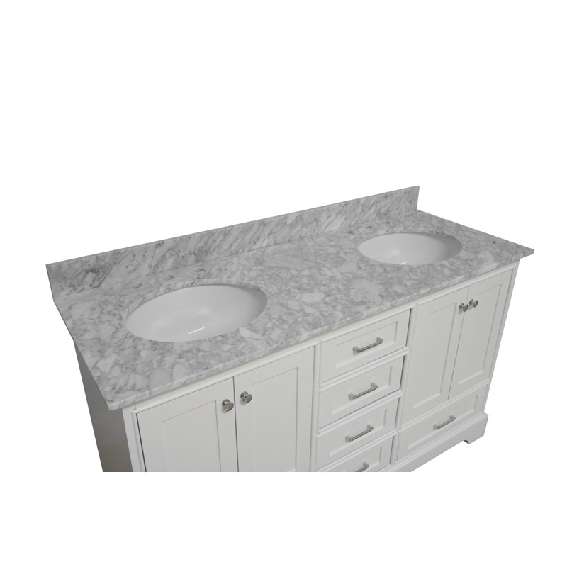 Lark Manor Herren 60'' Freestanding Double Bathroom Vanity with Vanity